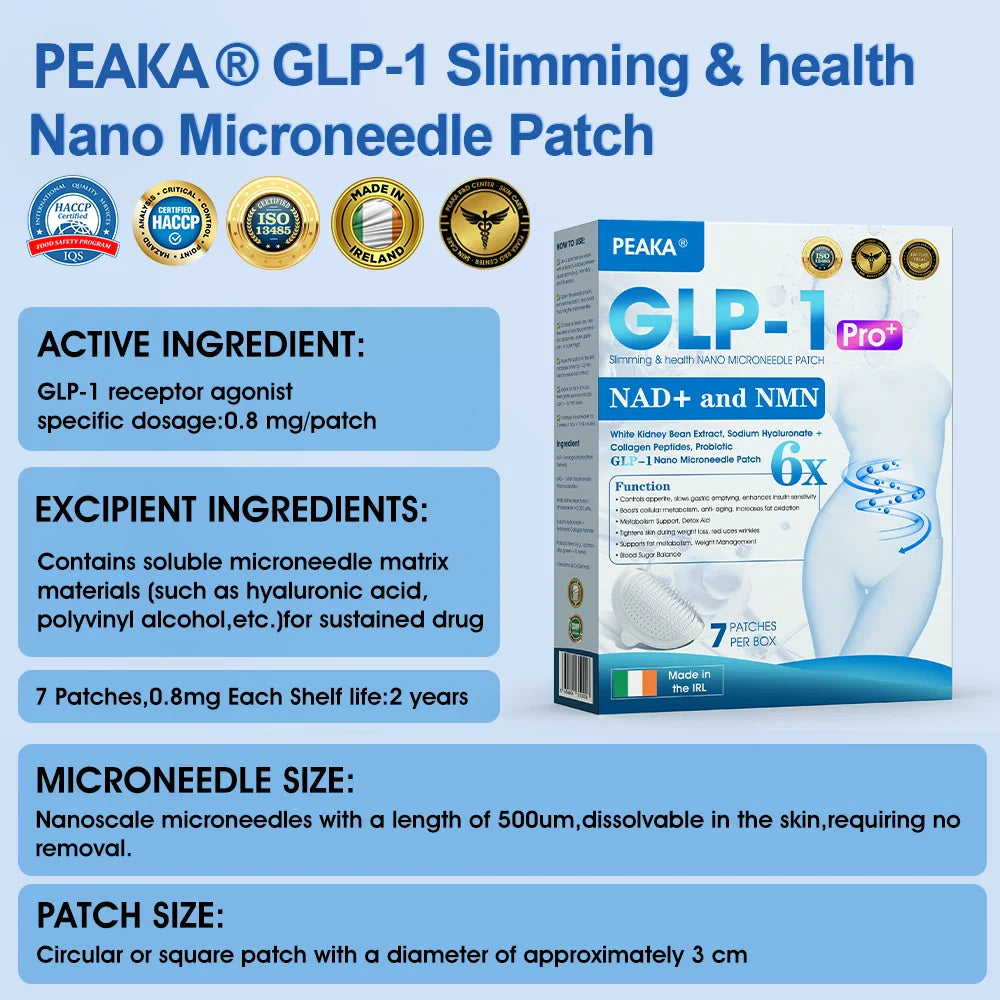 【🇮🇪 𝐋𝐚𝐬𝐭 𝐃𝐚𝐲 – 𝟖𝟎% 𝐎𝐟𝐟 🥇】𝐏𝐄𝐀𝐊𝐀® 𝐆𝐋𝐏-𝟏 & 𝐍𝐀𝐃+ 𝐒𝐥𝐢𝐦𝐦𝐢𝐧𝐠 & 𝐇𝐞𝐚𝐥𝐭𝐡 𝐍𝐚𝐧𝐨 𝐌𝐢𝐜𝐫𝐨𝐧𝐞𝐞𝐝𝐥𝐞 𝐏𝐚𝐭𝐜𝐡 𝐏𝐚𝐢𝐧-𝐅𝐫𝐞𝐞 • 𝟐𝟒/𝟕 𝐒𝐥𝐨𝐰 𝐑𝐞𝐥𝐞𝐚𝐬𝐞 • 𝐒𝐮𝐩𝐩𝐨𝐫𝐭 𝟐𝟎𝐥𝐛𝐬 𝐖𝐞𝐢𝐠𝐡𝐭 𝐋𝐨𝐬𝐬 • 𝐇𝐞𝐥𝐩 𝐁𝐚𝐥𝐚𝐧𝐜𝐞 𝐁𝐥𝐨𝐨𝐝 𝐒𝐮𝐠𝐚𝐫)